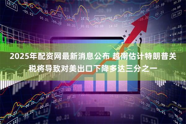 2025年配资网最新消息公布 越南估计特朗普关税将导致对美出口下降多达三分之一